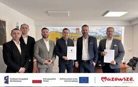 Podpisanie umowy na wdrożenie systemu monitorowania sieci wodociągowej w Białobrzegach (2)