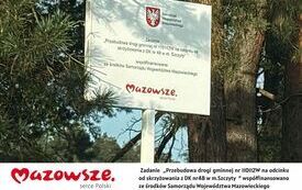  Zadanie  &bdquo;Przebudowa drogi gminnej nr 110112W na odcinku od skrzyżowania z DK nr48 w m.Szczyty  &rdquo; wsp&oacute;łfinansowano  ze środk&oacute;w Samorządu Wojew&oacute;dztwa Mazowieckiego (6)