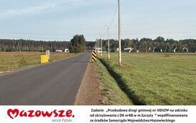  Zadanie  &bdquo;Przebudowa drogi gminnej nr 110112W na odcinku od skrzyżowania z DK nr48 w m.Szczyty  &rdquo; wsp&oacute;łfinansowano  ze środk&oacute;w Samorządu Wojew&oacute;dztwa Mazowieckiego (4)