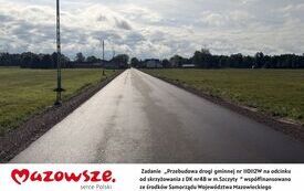  Zadanie  &bdquo;Przebudowa drogi gminnej nr 110112W na odcinku od skrzyżowania z DK nr48 w m.Szczyty  &rdquo; wsp&oacute;łfinansowano  ze środk&oacute;w Samorządu Wojew&oacute;dztwa Mazowieckiego (2)