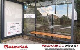 Zadanie &ldquo;Bezpieczne przystanki na obszarze sołectw gminy Białobrzegi&rdquo; wsp&oacute;łfinansowano  ze środk&oacute;w Samorządu Wojew&oacute;dztwa Mazowieckiego (9)