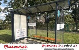 Zadanie &ldquo;Bezpieczne przystanki na obszarze sołectw gminy Białobrzegi&rdquo; wsp&oacute;łfinansowano  ze środk&oacute;w Samorządu Wojew&oacute;dztwa Mazowieckiego (4)