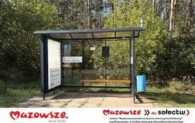 Zadanie &ldquo;Bezpieczne przystanki na obszarze sołectw gminy Białobrzegi&rdquo; wsp&oacute;łfinansowano  ze środk&oacute;w Samorządu Wojew&oacute;dztwa Mazowieckiego (3)