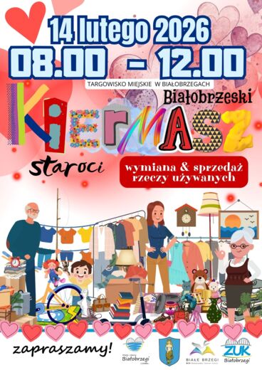 Kiermasz staroci w Białobrzegach. Targowisko miejskie.