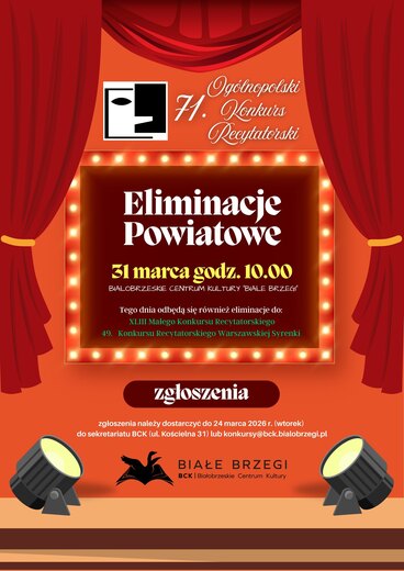 Og&oacute;lnopolskie Konkursy Recytatorskie &ndash; ogłaszamy eliminacje 2026 