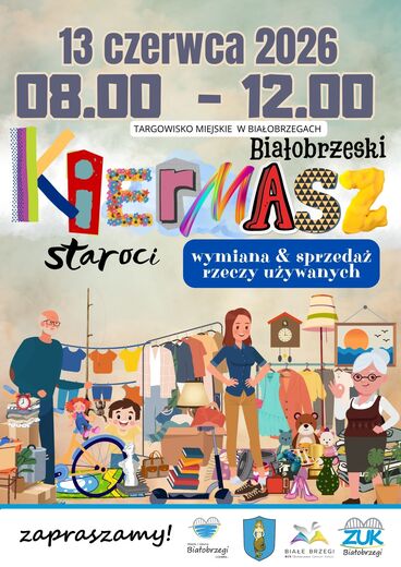 Kiermasz staroci w Białobrzegach. Targowisko miejskie. 13-06-2026