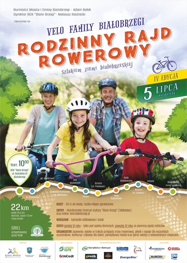 IV edycja Rodzinnego Rajdu Rowerowego &bdquo;Velo Family Białobrzegi&rdquo;