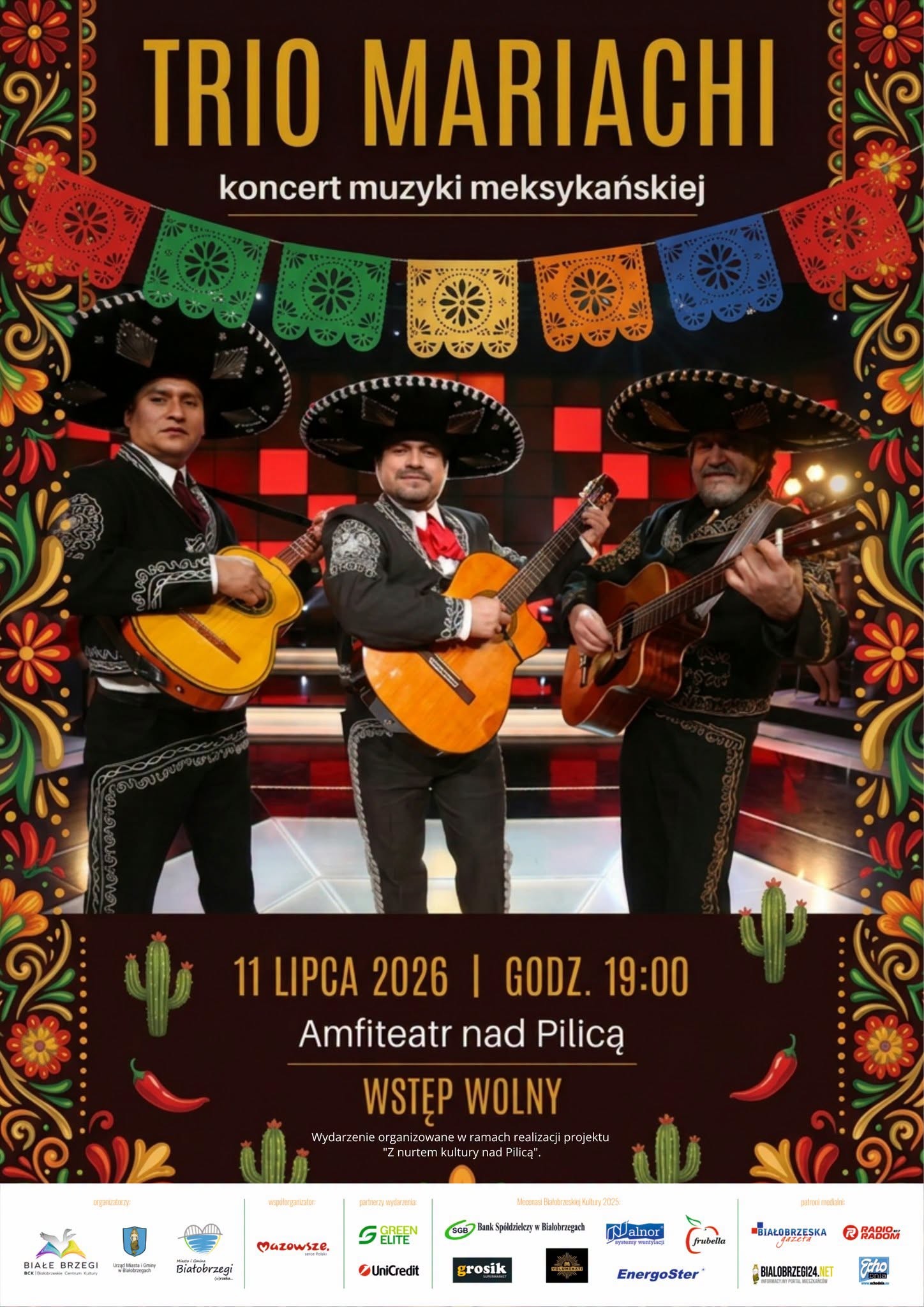 &nbsp;11 lipca &ndash; Trio Mariachi - Amfiteatr nad Pilicą