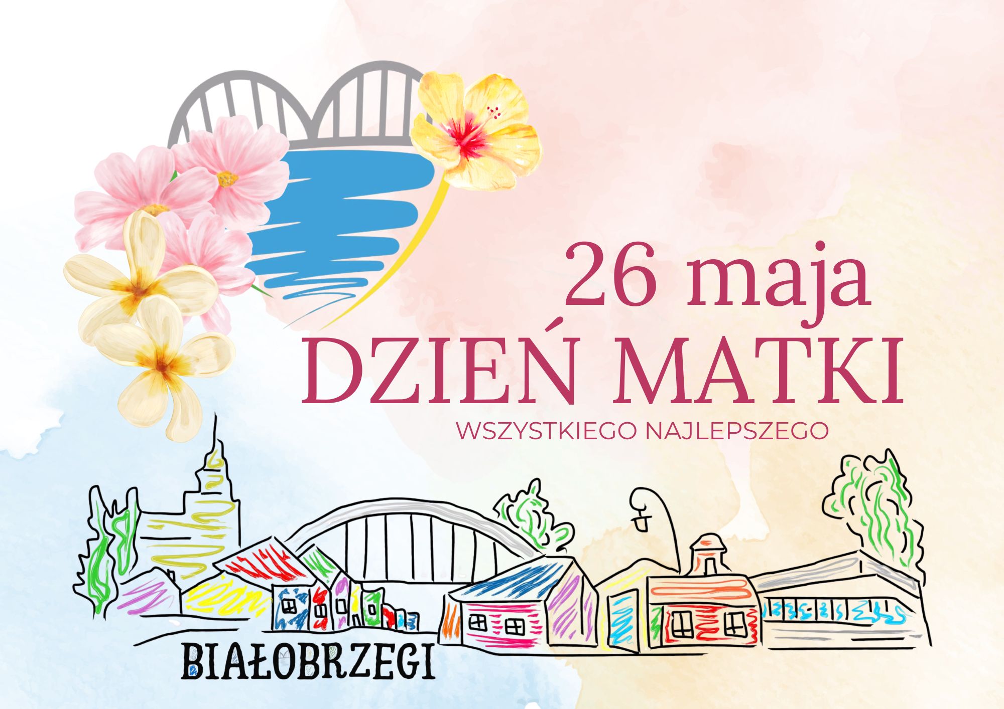 Życzenia Burmistrza Miasta i&nbsp;Gminy Białobrzegi Adama Bolka z&nbsp;okazji Dnia Matki