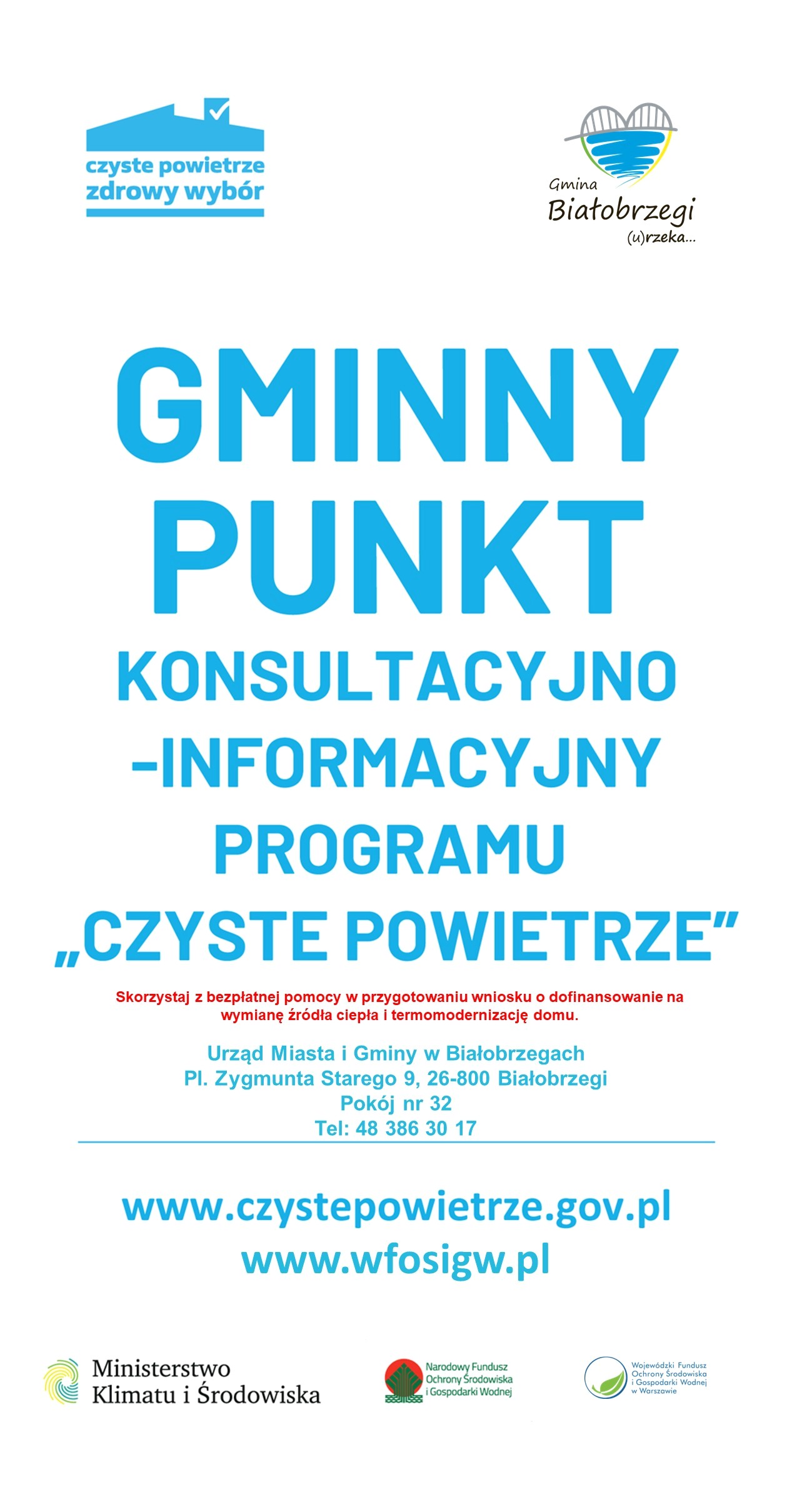 stoisko Punktu Konsultacyjnego Programu &bdquo;Czyste Powietrze