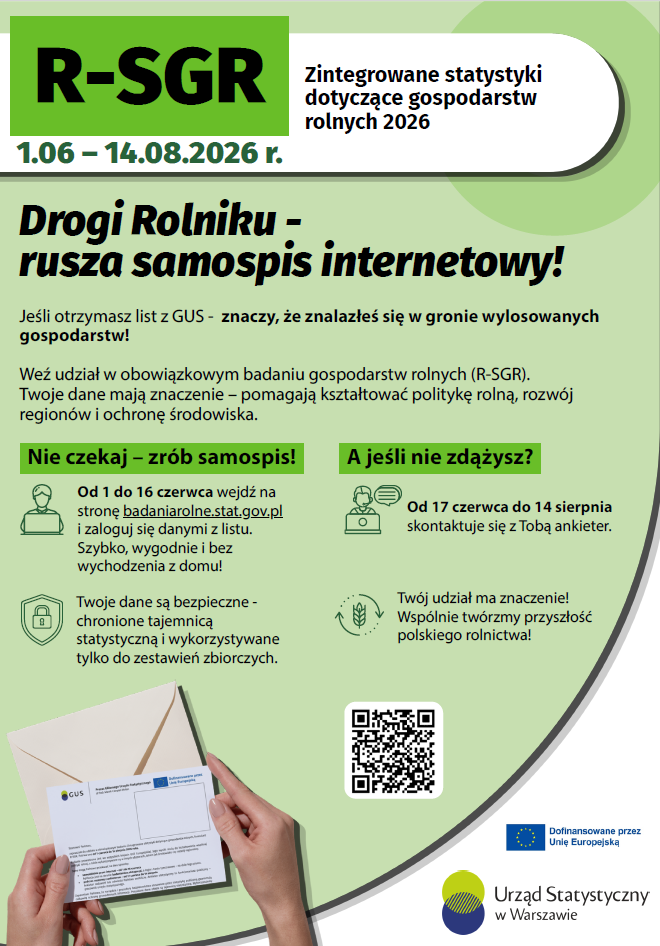 Zintegrowane statystyki dotyczące gospodarstw rolnych 2026 (R SGR)