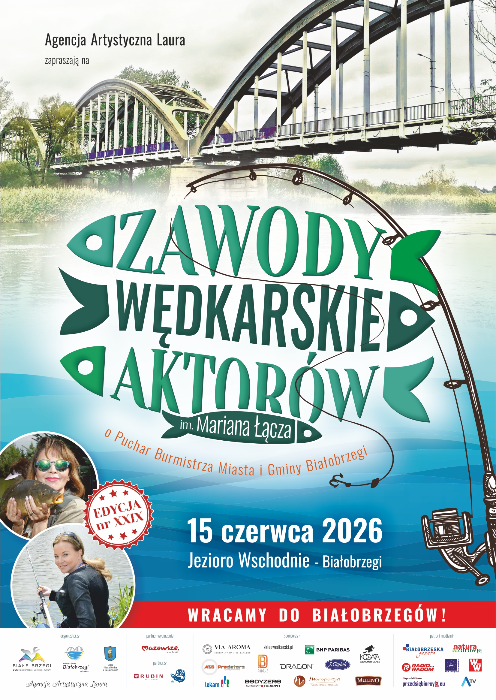 Zawody Wędkarskie Aktor&oacute;w im. Mariana Łącza &ndash; powr&oacute;t do Białobrzeg&oacute;w!