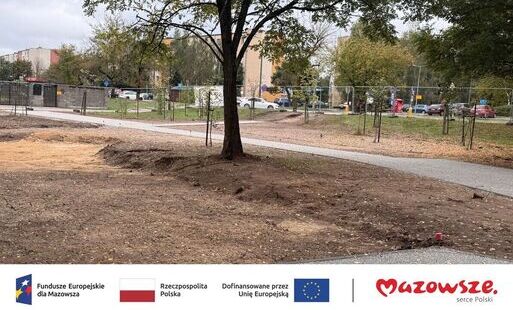 Nowy park przy ul. 11 Listopada i Rzemieślniczej nabiera kształtów.