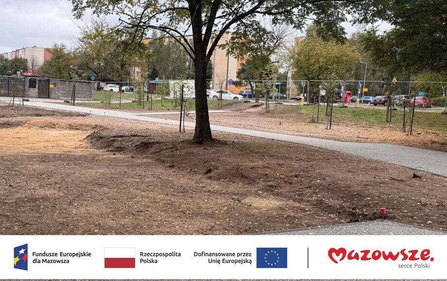 Nowy park przy ul. 11 Listopada i Rzemieślniczej w Białobrzegach nabiera kształtów