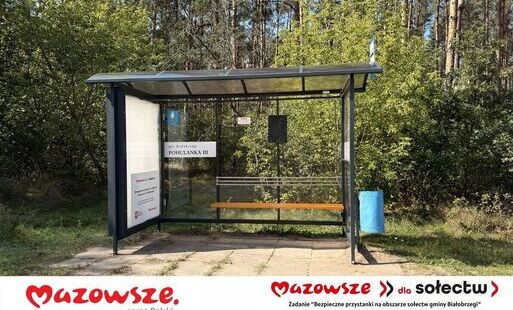 Nowe, bezpieczne przystanki autobusowe w Gminie Białobrzegi – inwestycja została zakończona