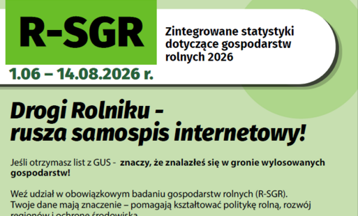 Zintegrowane statystyki dotyczące gospodarstw rolnych 2026 (R SGR)
