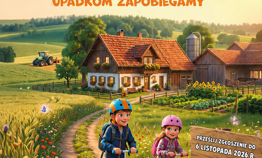 VIII Losowania hulajnóg dla dzieci, które wykonają kurs e-learningowy pt. „Bezpiecznie na wsi mamy – upadkom zapobiegamy”