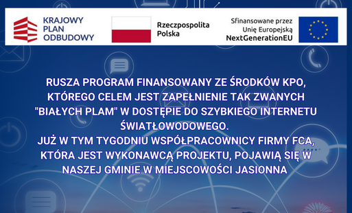 Rusza program " Dostęp do szybkiego internetu światłowodowego"