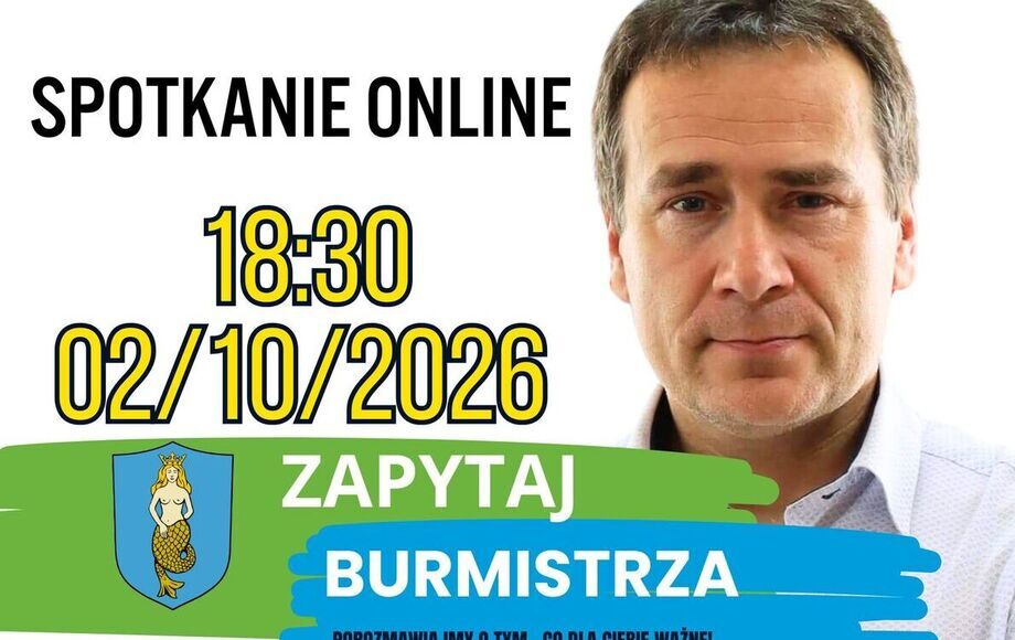 Godzina z Burmistrzem wraca – spotkanie online z Adamem Bolekiem 2 października o 18:30